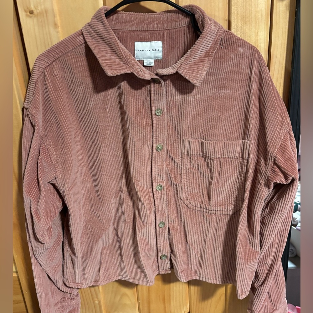 pink American Eagle corduroy jacket
